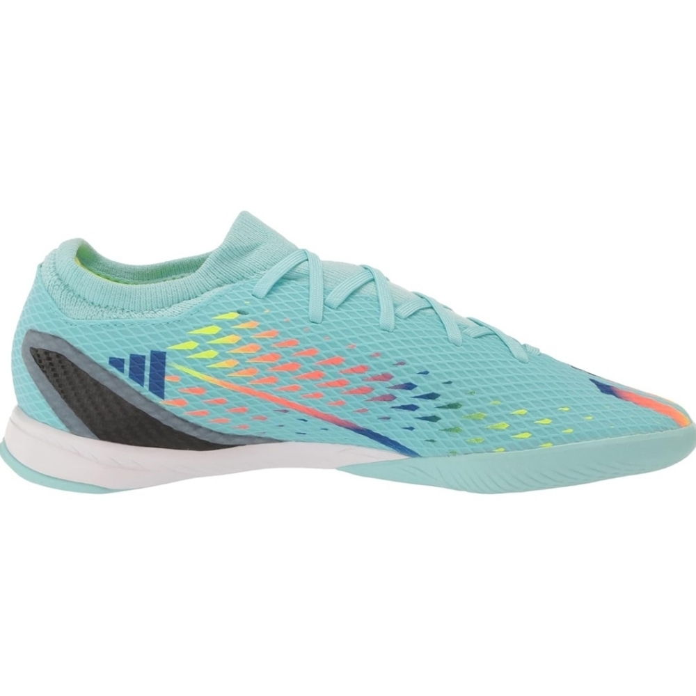 NWOT Adidas Women's Light Blue Athletic Cleat with Rainbow Stripe
